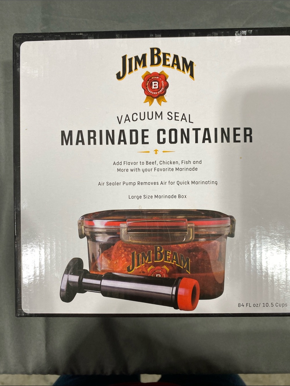 Jim Beam Vacuum Seal Marinade Container - New
